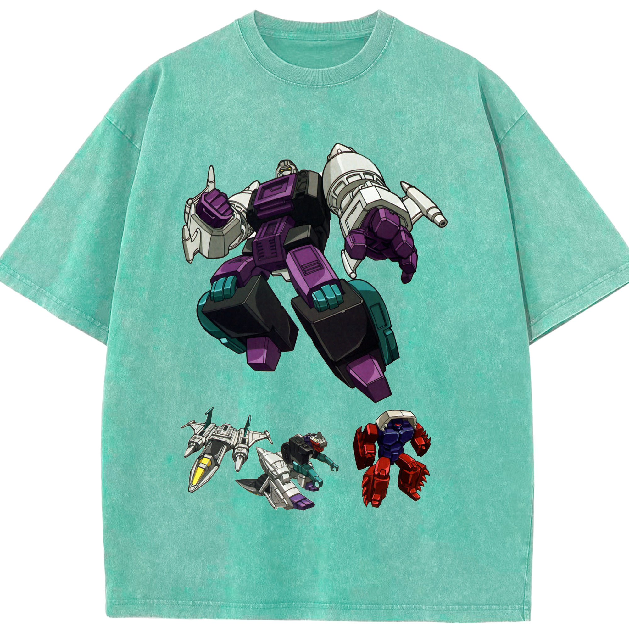 （画像用）  綿100% ヴィンテージ風 半袖Tシャツ（フロントプリント）